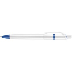 Stylo à bille  en ABS - Ducal Matières : nickel Couleurs : bleu clair