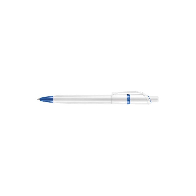 Stylo à bille  en ABS - Ducal Matières : nickel Couleurs : bleu clair
