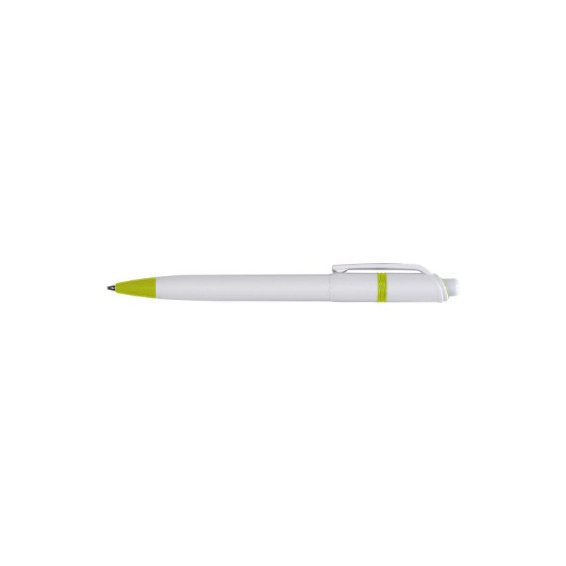 Stylo à bille  en ABS - Ducal Matières : nickel Couleurs : vert citron personnalisation rapide en France