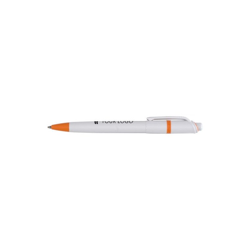 Stylo à bille  en ABS - Ducal Matières : nickel Couleurs : vert citron cadeau collaborateur premium