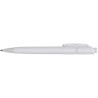 Stylo à bille  en ABS - Ducal Matières : nickel Couleurs : blanc cadeau collaborateur premium