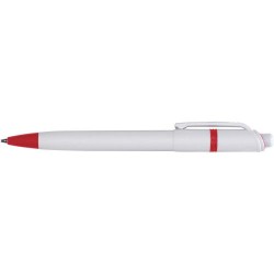 Stylo à bille  en ABS - Ducal Matières : nickel Couleurs : rouge livraison express 24h 48h