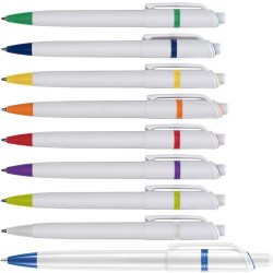 Stylo à bille  en ABS - Ducal Matières : nickel Couleurs : vert accessoire événementiel unique