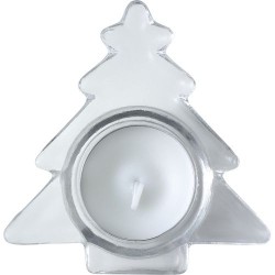 Porte-bougie élégant en verre - Cadeau personnalisé parfait Casey Matières : verre Couleurs : argenté impression haute définitio