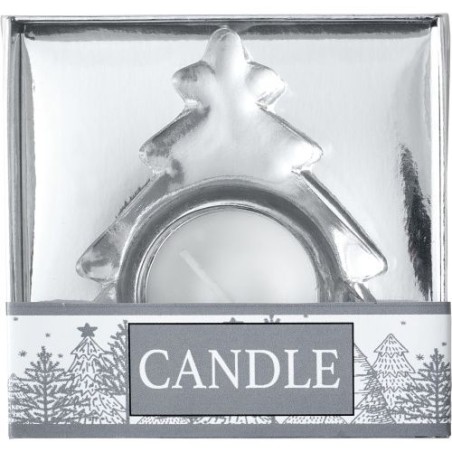 Porte-bougie élégant en verre - Cadeau personnalisé parfait Casey Matières : verre Couleurs : argenté livraison express 24h 48h