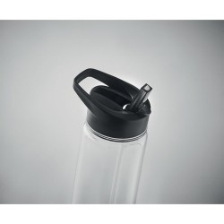 Bouteille  en RPET de 650ml - ALABAMA Matières : PET recyclé Couleurs : noir accessoire événementiel unique