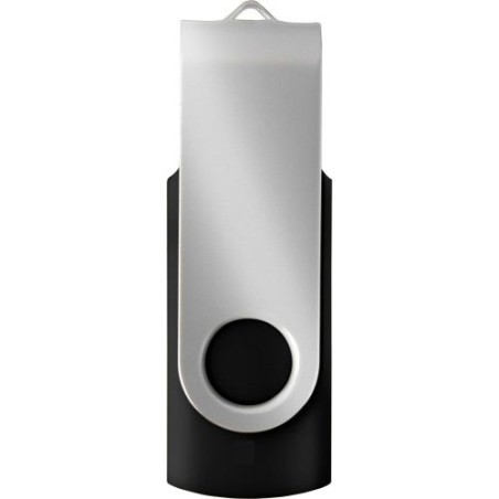 Clé USB personnalisée Twist 2.0 - 16 Go ou 32 Go | Lex Matières : métal Capacité : 16 Go Couleurs : argenté goodies publicitaire
