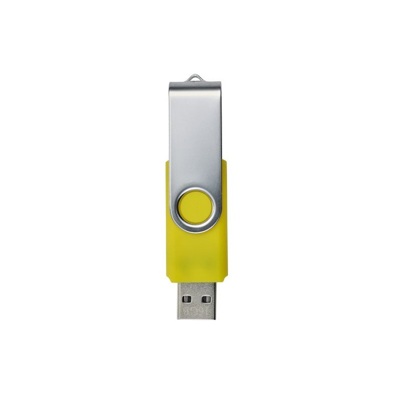 Clé USB personnalisée Twist 2.0 - 16 Go ou 32 Go | Lex Matières : métal Capacité : 16 Go Couleurs : argenté marquage couleur écl
