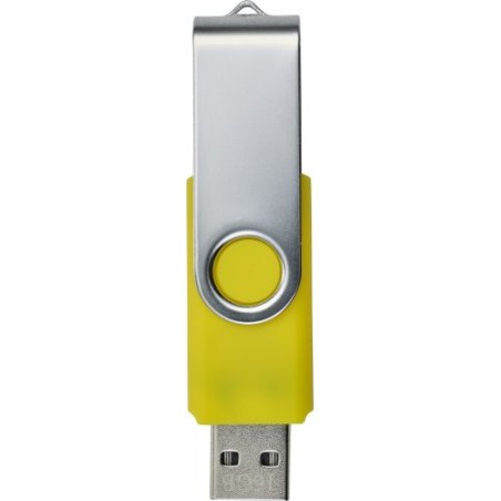 Clé USB personnalisée Twist 2.0 - 16 Go ou 32 Go | Lex Matières : métal Capacité : 16 Go Couleurs : argenté marquage couleur écl