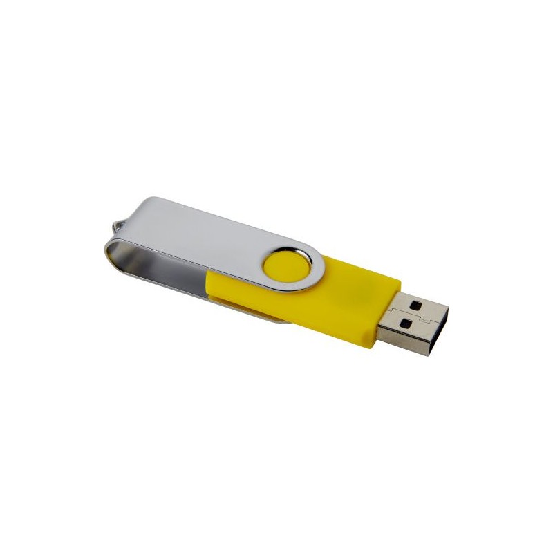Clé USB personnalisée Twist 2.0 - 16 Go ou 32 Go | Lex Matières : métal Capacité : 16 Go Couleurs : argenté livraison express 24