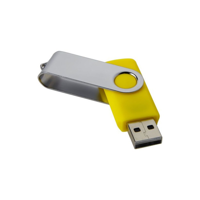 Clé USB personnalisée Twist 2.0 - 16 Go ou 32 Go | Lex Matières : métal Capacité : 16 Go Couleurs : argenté cadeau affaires élég