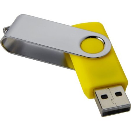 Clé USB personnalisée Twist 2.0 - 16 Go ou 32 Go | Lex Matières : métal Capacité : 16 Go Couleurs : argenté cadeau affaires élég