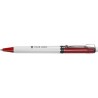 Stylo à bille personnalisable en plastique Raja Norina Matières : nickel Couleurs : bleu foncé cadeau client original