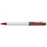 Stylo à bille personnalisable en plastique Raja Norina Matières : nickel Couleurs : jaune personnalisation sur mesure
