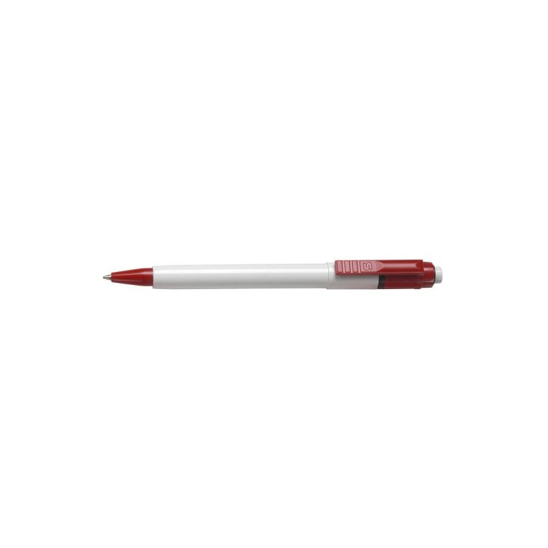 Stylo Bille Personnalisé Publicitaire Baron Matières : laiton Couleurs : blanc objet promotionnel éco-responsable