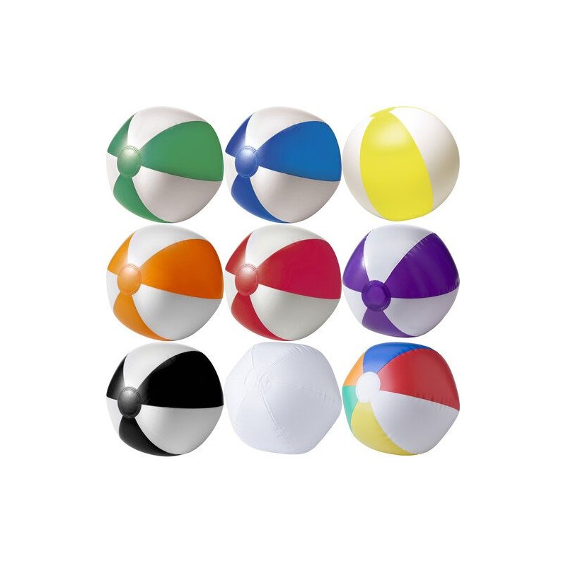 Ballon de plage gonflable en PVC personnalisé Lola Matières : PVC Couleurs : bleu personnalisation sur mesure