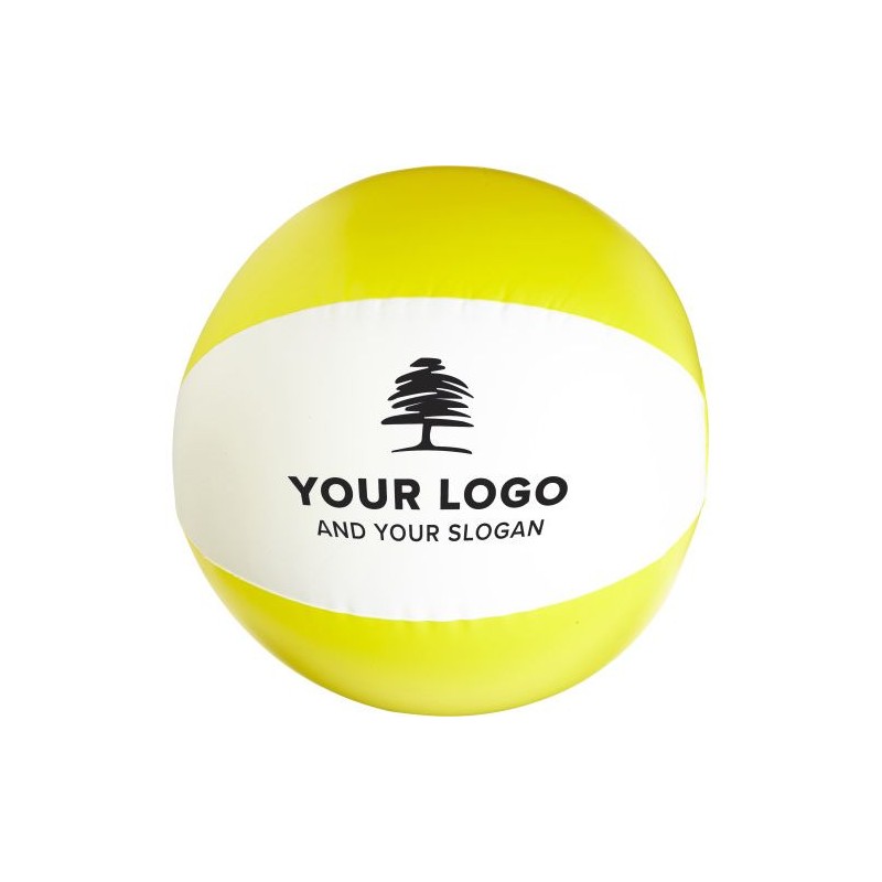 Ballon de plage gonflable en PVC personnalisé Lola Matières : PVC Couleurs : bleu cadeau collaborateur premium
