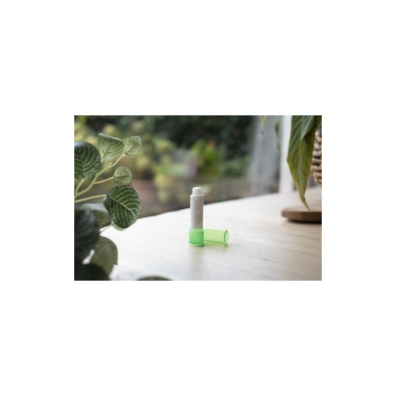 Baume à lèvres personnalisé hydratant et protecteur Lipcare pas cher Matières : cire Couleurs : bleu clair cadeau entreprise pas