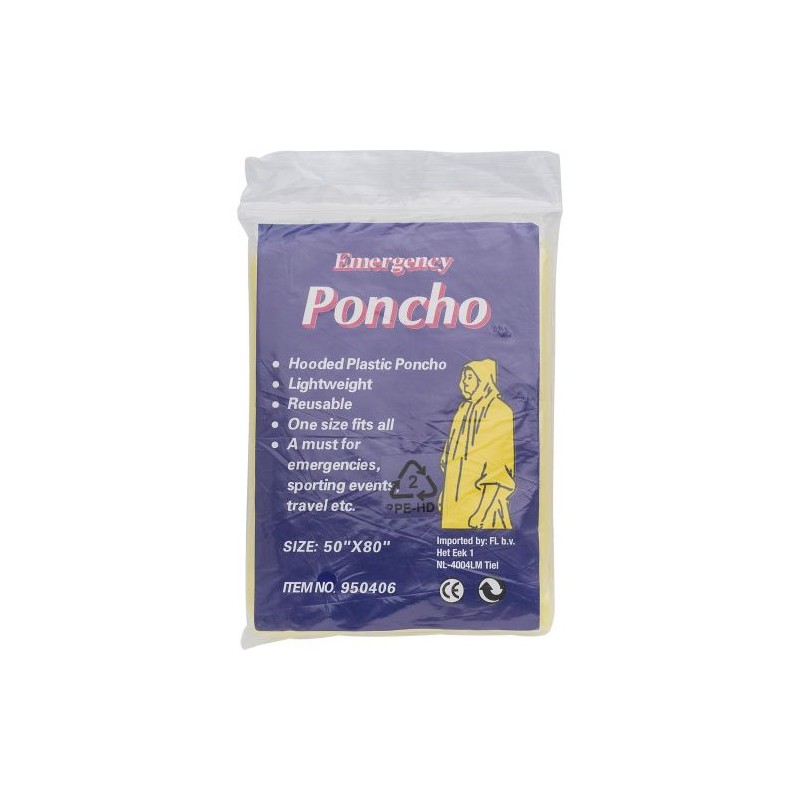 Poncho  en PE - Objets publicitaires pratiques Pablo Matières : polyéthylène (PE) Couleurs : rouge livraison express 24h 48h