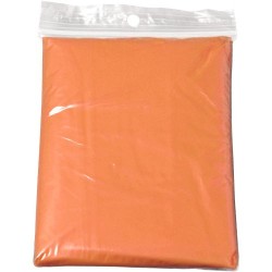 Poncho  en PE - Objets publicitaires pratiques Pablo Matières : polyéthylène (PE) Couleurs : orange impression haute définition