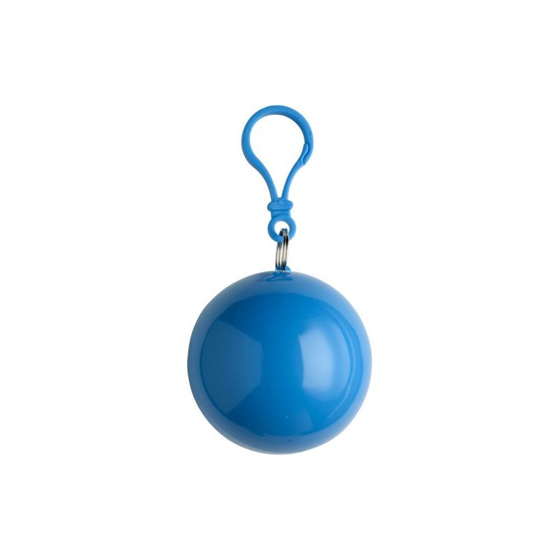 Etui boule pratique contenant un poncho personnalisé Pippa Matières : plastique Couleurs : orange marquage laser ultra précis