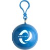 Etui boule pratique contenant un poncho personnalisé Pippa Matières : plastique Couleurs : orange accessoire événementiel unique