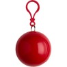 Etui boule pratique contenant un poncho personnalisé Pippa Matières : plastique Couleurs : rouge livraison express 24h 48h