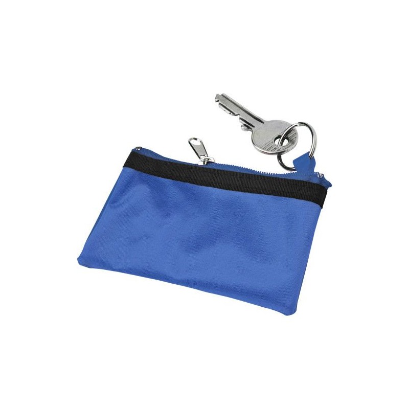 Trousseau de clés zippé personnalisé et pratique - Sheridan Matières : nylon Couleurs : rouge objet publicitaire robuste