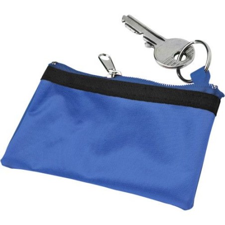 Trousseau de clés zippé personnalisé et pratique - Sheridan Matières : nylon Couleurs : rouge objet publicitaire robuste