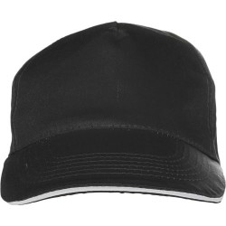 Casquette sandwich personnalisable en coton Beau Matières : coton Couleurs : noir