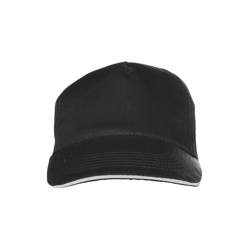 Casquette sandwich personnalisable en coton Beau Matières : coton Couleurs : noir
