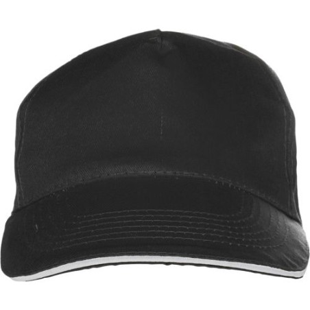 Casquette sandwich personnalisable en coton Beau Matières : coton Couleurs : noir