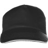 Casquette sandwich personnalisable en coton Beau Matières : coton Couleurs : noir