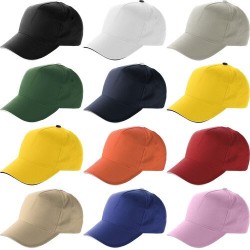 Casquette sandwich personnalisable en coton Beau Matières : coton Couleurs : noir objet publicitaire robuste