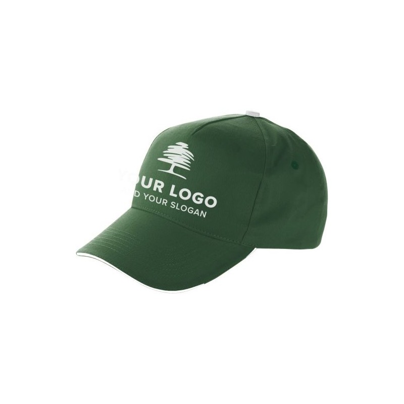 Casquette sandwich personnalisable en coton Beau Matières : coton Couleurs : noir personnalisable avec votre logo