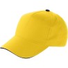 Casquette sandwich personnalisable en coton Beau Matières : coton Couleurs : jaune livraison express 24h 48h