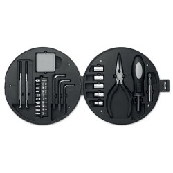 Set de Bricoleur Pratique Personnalisé - Outils RUEDA TOOL Matières : ABS Couleurs : noir cadeau entreprise pas cher