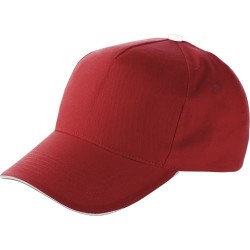 Casquette sandwich personnalisable en coton Beau Matières : coton Couleurs : rouge goodies publicitaire événementiel