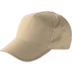 Casquette sandwich personnalisable en coton Beau Matières : coton Couleurs : kaki marquage laser ultra précis