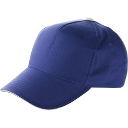 Casquette sandwich personnalisable en coton Beau Matières : coton Couleurs : bleu cobalt cadeau collaborateur premium