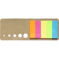 Etui cartonné personnalisé avec papiers repositionnables - Dwayne Matières : carton Couleurs : blanc goodies entreprise design
