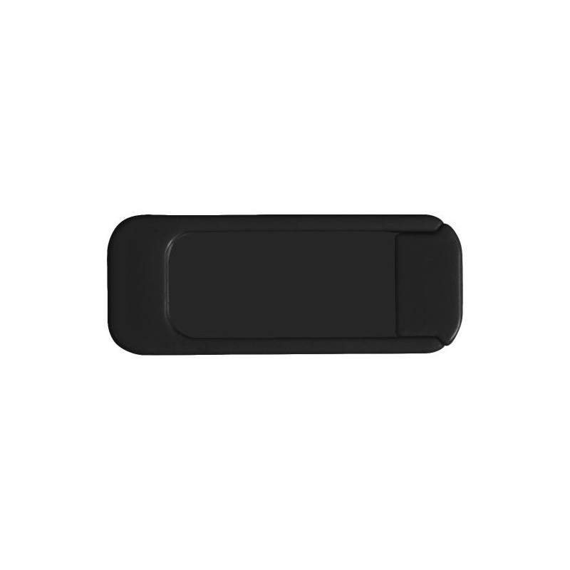 Cache webcam personnalisé sécuritaire Aubrey - Protection de la vie privée pas cher Matières : plastique Couleurs : noir personn