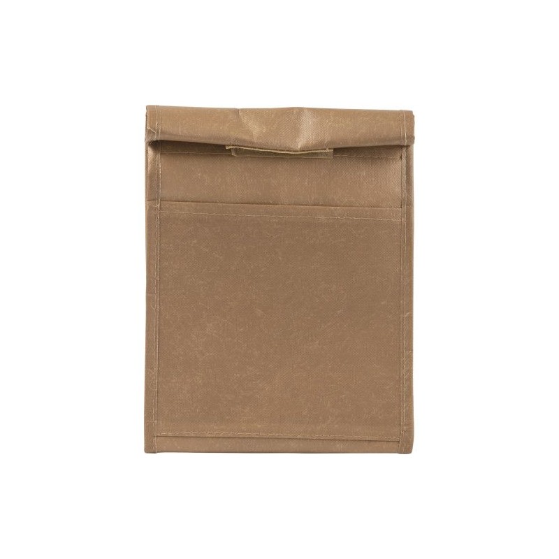 Sac lunch isotherme  en non-tissé laminé Onni Matières : non tissé Couleurs : brun