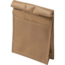 Sac lunch isotherme  en non-tissé laminé Onni Matières : non tissé Couleurs : brun impression haute définition