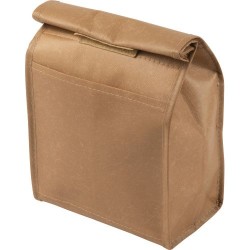 Sac lunch isotherme  en non-tissé laminé Onni Matières : non tissé Couleurs : brun marquage laser ultra précis