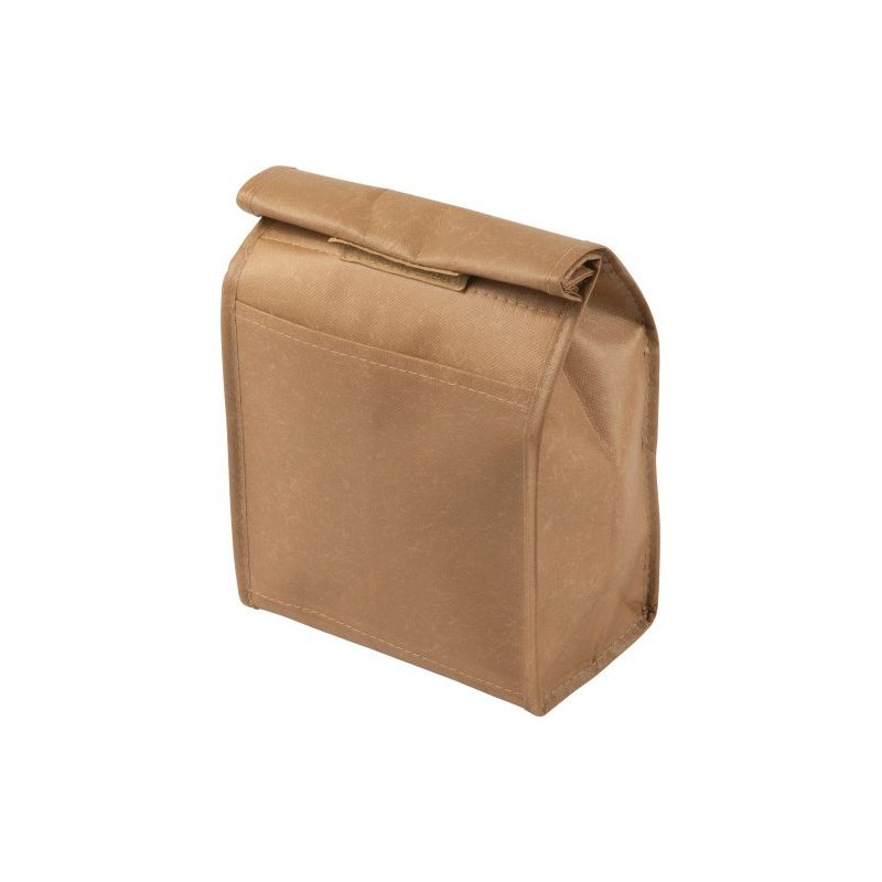 Sac lunch isotherme  en non-tissé laminé Onni Matières : non tissé Couleurs : brun marquage laser ultra précis