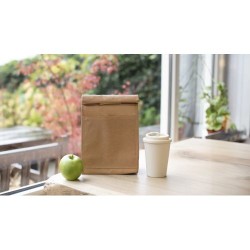 Sac lunch isotherme  en non-tissé laminé Onni Matières : non tissé Couleurs : brun livraison express 24h 48h