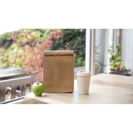 Sac lunch isotherme  en non-tissé laminé Onni Matières : non tissé Couleurs : brun livraison express 24h 48h