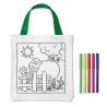 Sac à colorier en coton personnalisable - MATEUSZ Matières : coton Couleurs : blanc