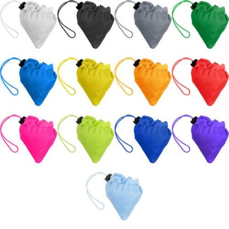 Sac pliable personnalisable de shopping Billie Matières : polyester Couleurs : jaune objet promo petit budget